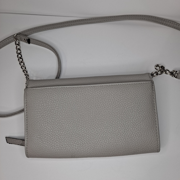 Nicole Miller soft embossed gray wallet crossbody - Picture 2 of 8